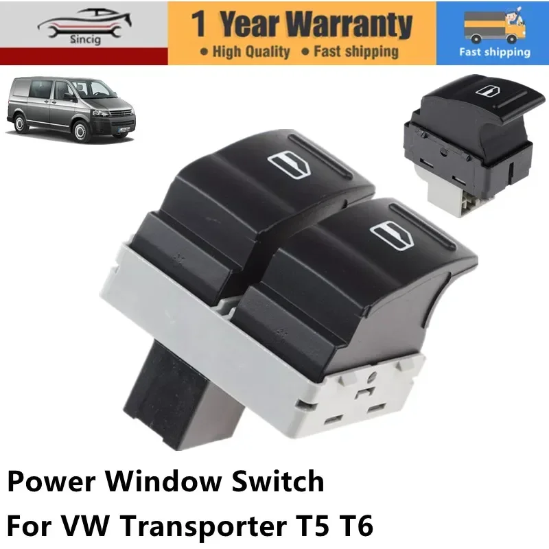 Car Electric Power Window Lifter Switch Button For VW Transporter T5 T6 2005-2014 7E0959855A 7E0959855 Car Accessories