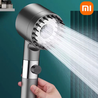 Xiaomi High Pressurized Filter Shower Head 3-mode Adjustable Filter Spray with Massage Brush Rain Faucet Bathroom Accessories