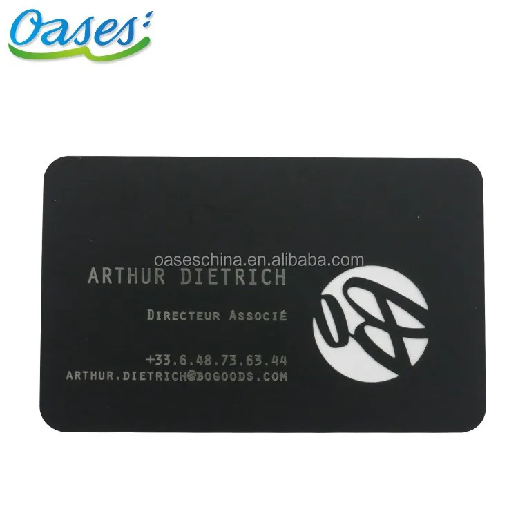 Customized query Factory Wholesale Durable VIP Membership Card Stainless Steel Business Card with Laser Engraved Logo Contact De