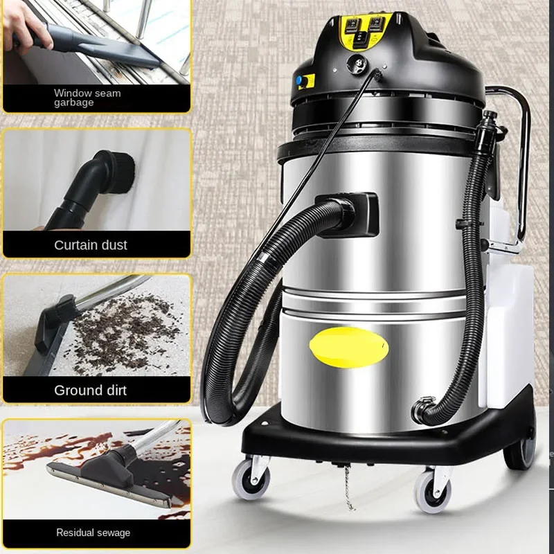 

Commercial Vacuum Cleaner 60L /30L Household Cleaner 19KPa Wet Dry Vacuums for Carpet Floor Curtain Car Seat Cleaning