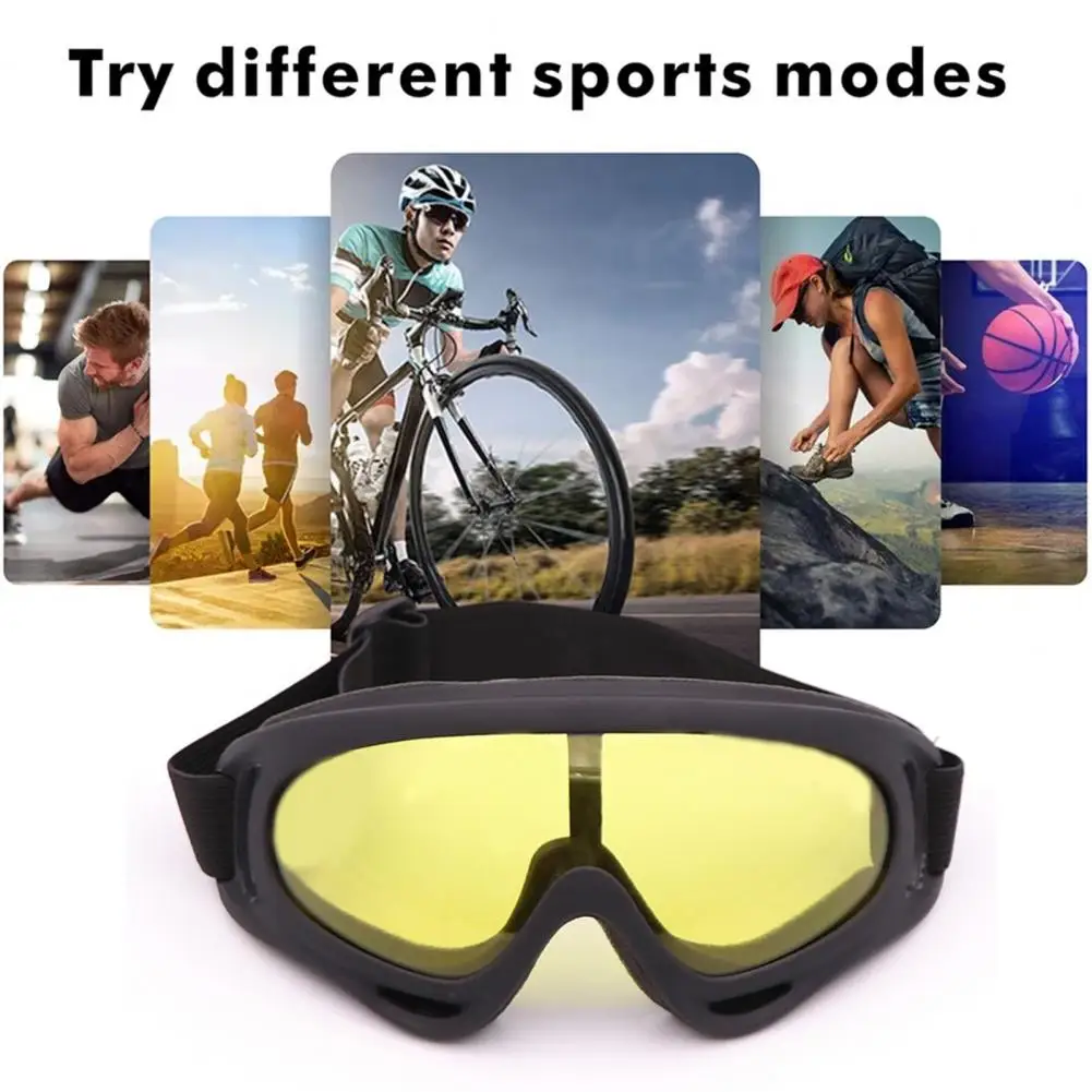 Gafas protectoras para casco de motocicleta, lentes a prueba de viento y polvo para deportes al aire libre, esquí, Snowboard, Motocross, Control de disturbios