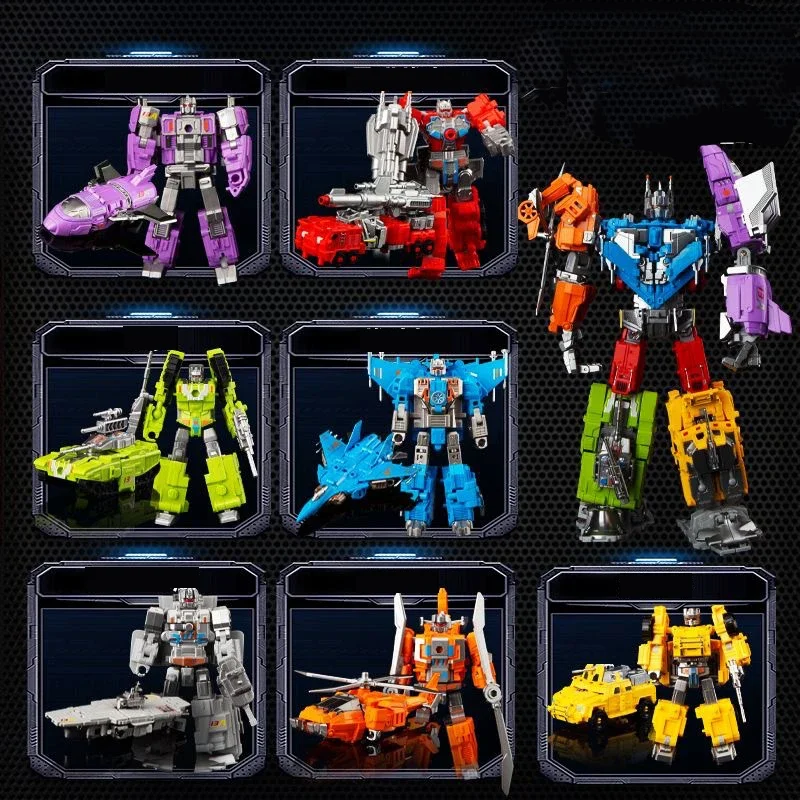 Sea, Land and Air Transforming Robot Can Be Seven-in-one Model Kit Action Figure Model Gift Toy Collection for Kids in Stock