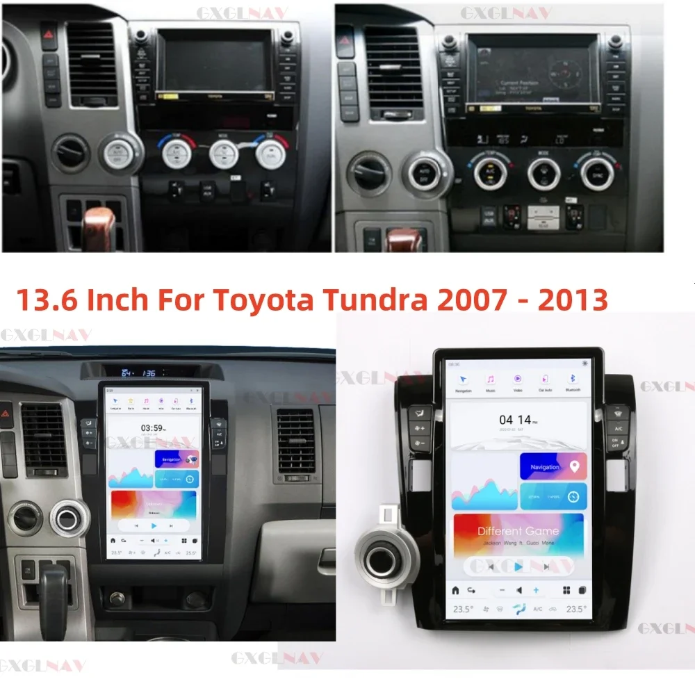 

13.6 inch Qualcomm Android 11 Auto Radio Carplay For Toyota Tundra Sequoia 2007 - 2013 Car GPS Multimedia Player Head Unit 128GB