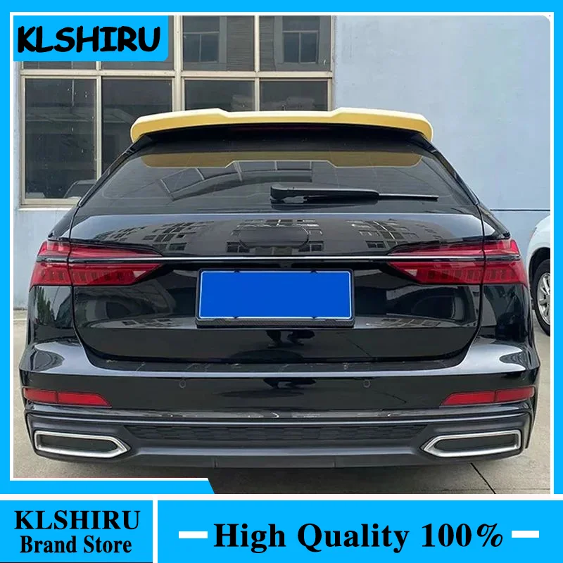 For NEW Audi A6 Avant C8 2019-2022 A6 Allroad Spoiler ABS Car Trunk Lip Wings Tail Spoiler A6 Accessories Dedicated Decoration