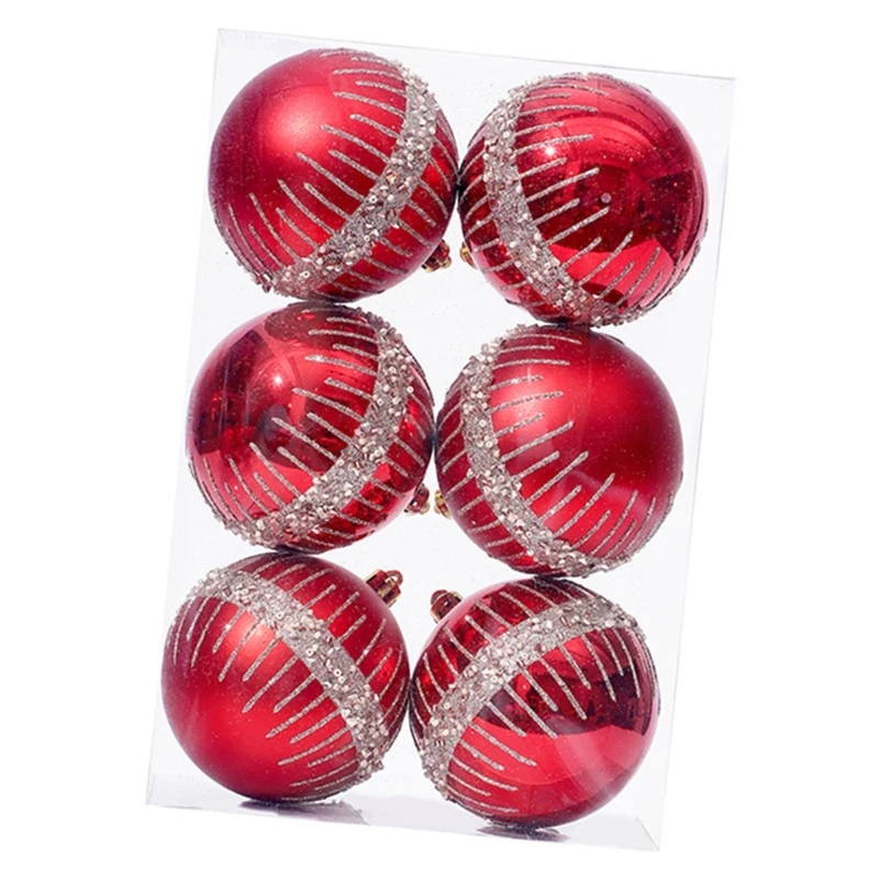 Christmas Baubles for Holidays Celebration Shatterproof Christmas Tree Pendants Shimmering Hanging Baubles Accessories