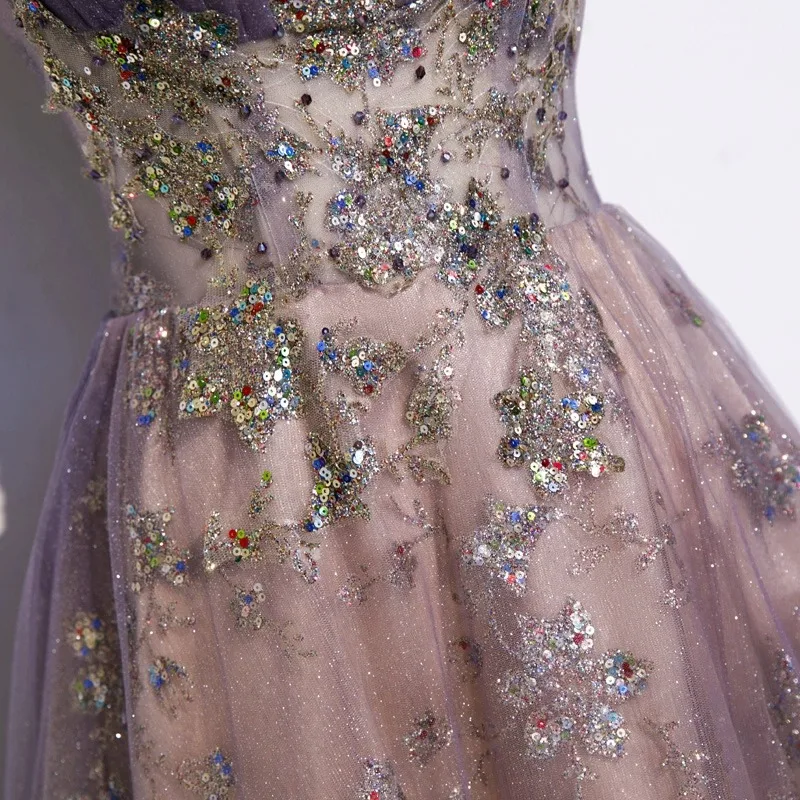 Strapless Evening Gown with High-end Feel, Trailing Princess Colored Veil, Host of The Annual Meeting, Vocal Art Exam Long Skirt