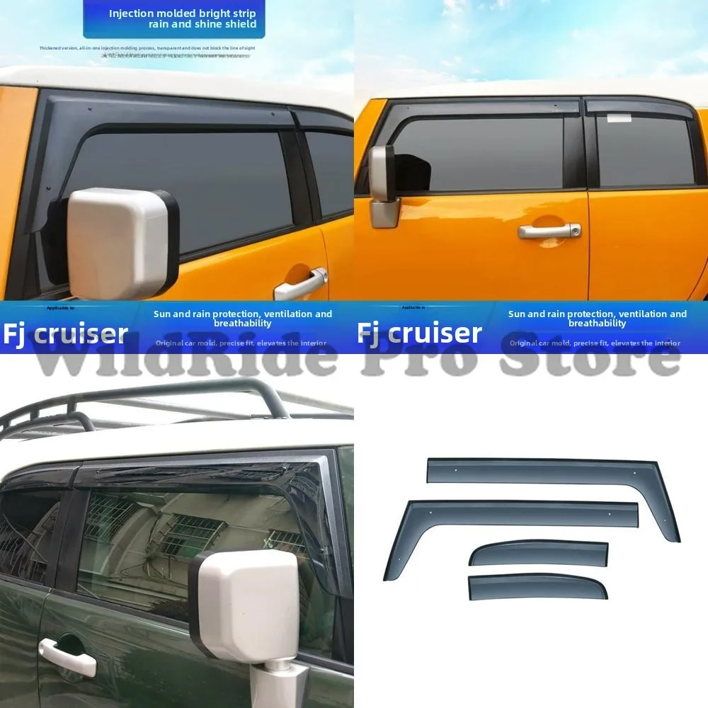 

1 set Windshield Rain Guard for FJ Cruiser 2008 2019 Window Deflector Rain Visor High Quality Domestic Sale Cross Border