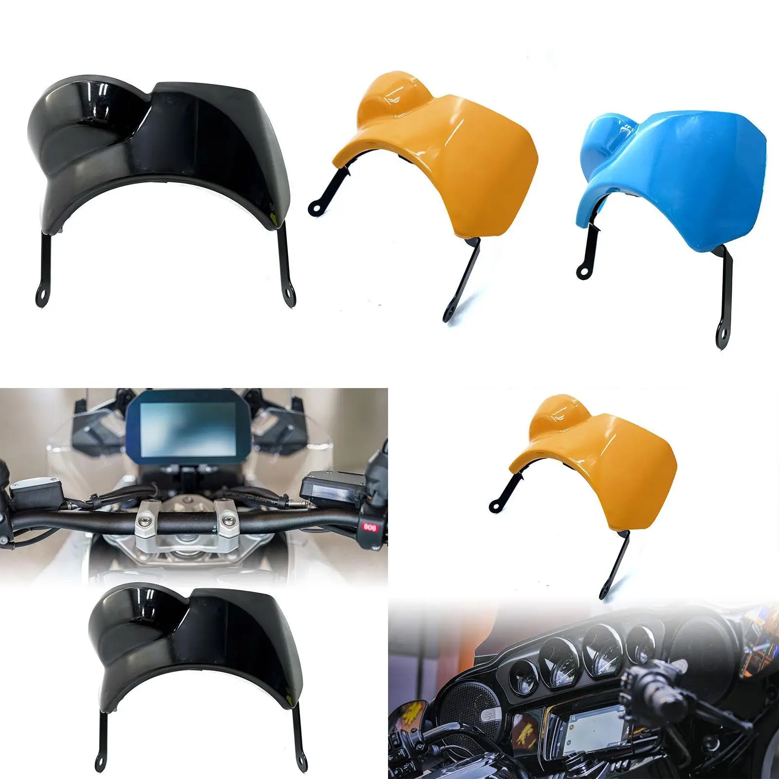 

Motorcycle Windshield Windscreen Easy to Install Guard Replacment Sturdy Windproof Mount Flyscreen for Guerrilla 450 2024