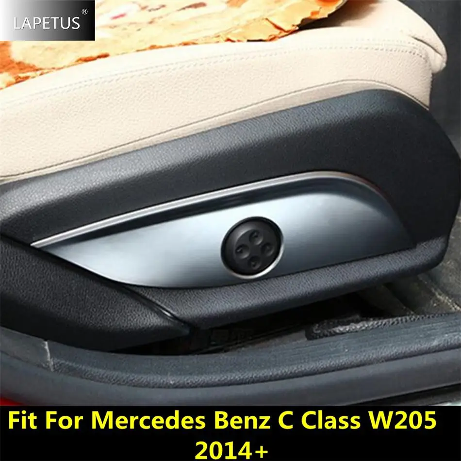 

Car Seat Adjust Button Swtich Panel Frame Decor Cover Trim Fit For Mercedes Benz C CLASS W205 2014 - 2021 Interior Accessories