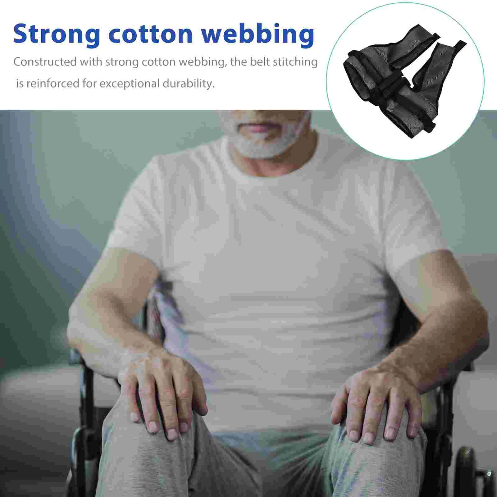 Suspend Patient Accessories Walking Belt Lifting Learning Aid Strap Grey Elder Waist