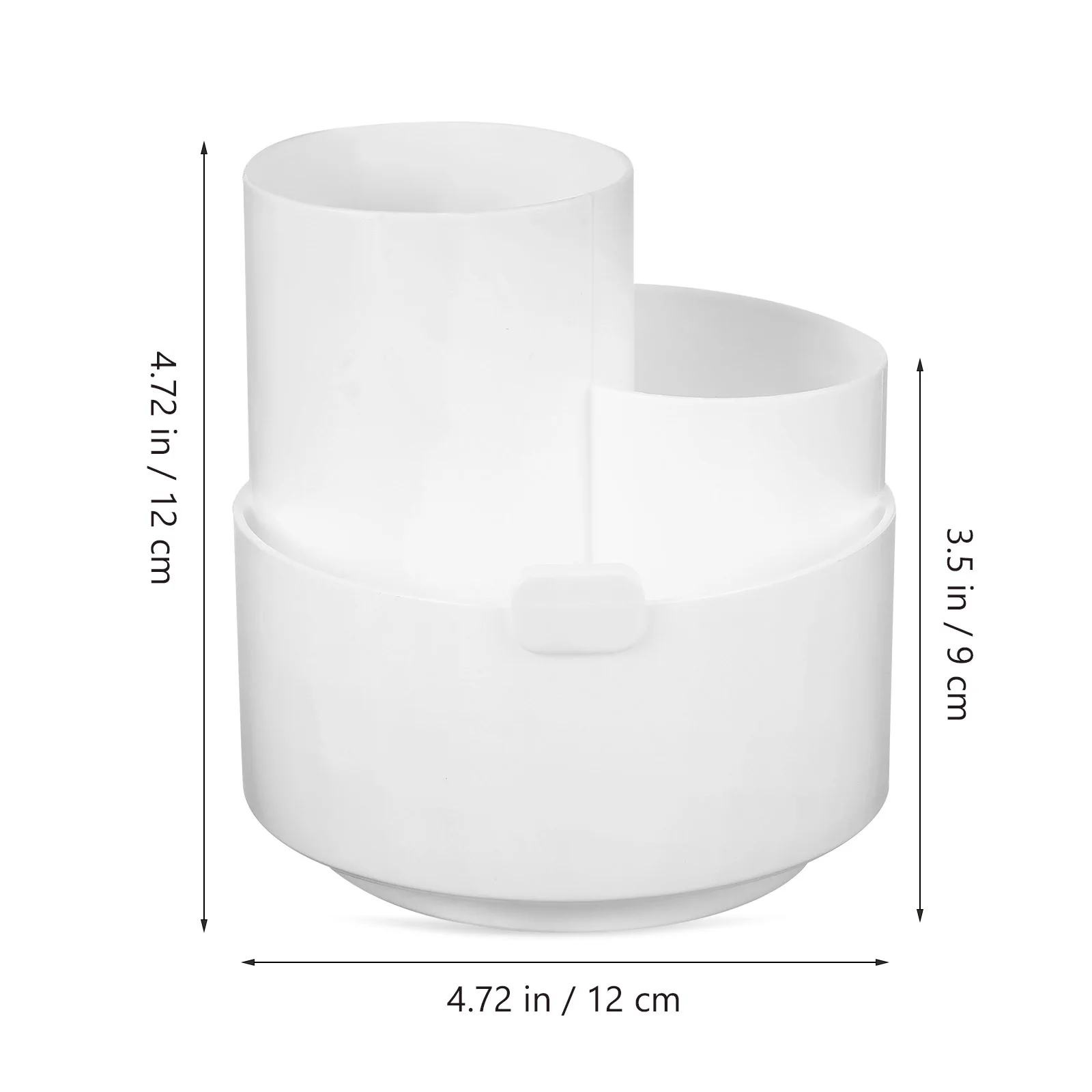 Desktop Organizer 360 Degree Rotating Holder PP Material Wide Compartment Pen Pencil Storage for Workspace Classroom Teacher