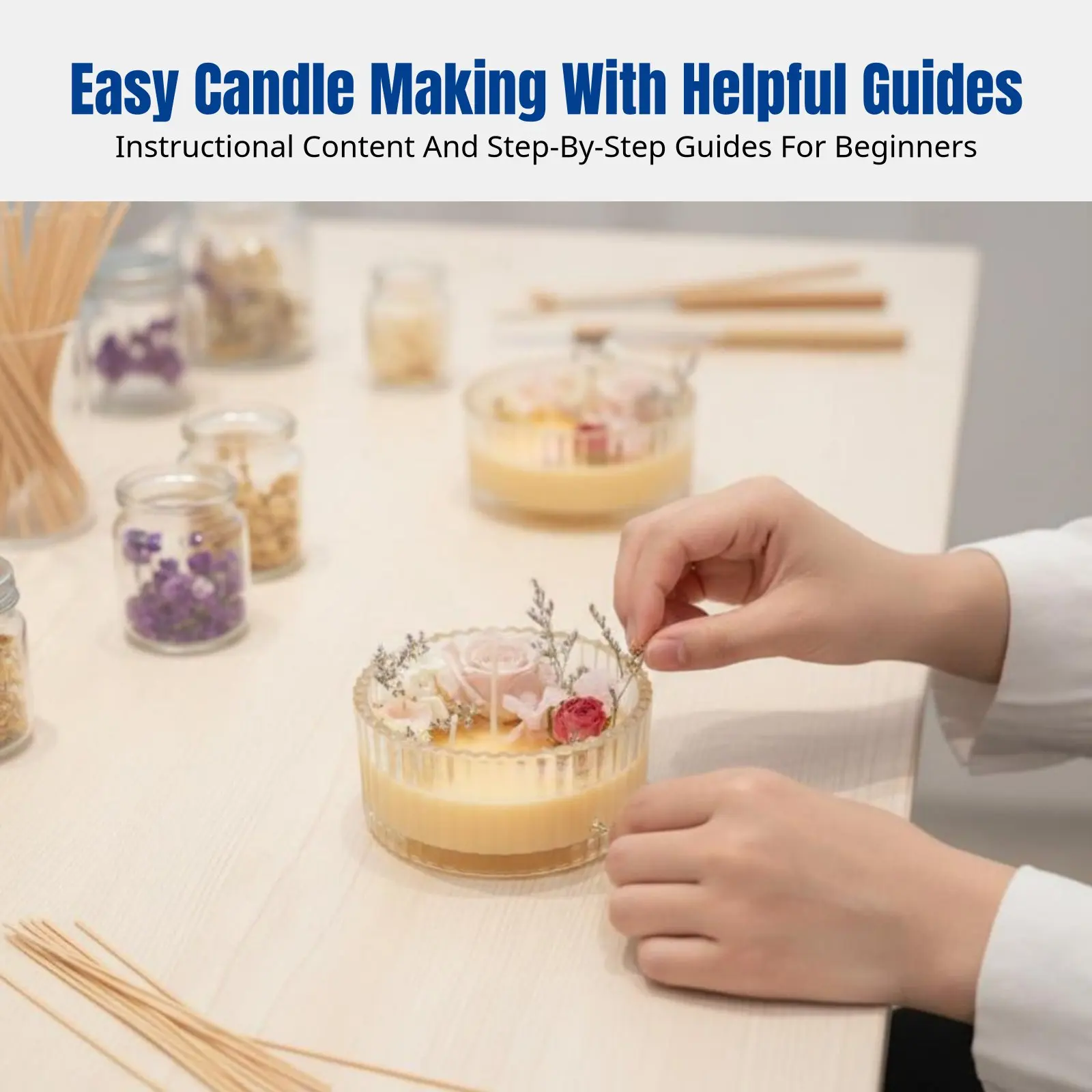 

DIY Scented Candle Making Kit, Soy Wax, Complete Tool Set, Glass Container Candle, Group Activity, Gift for Friends, Holiday Use
