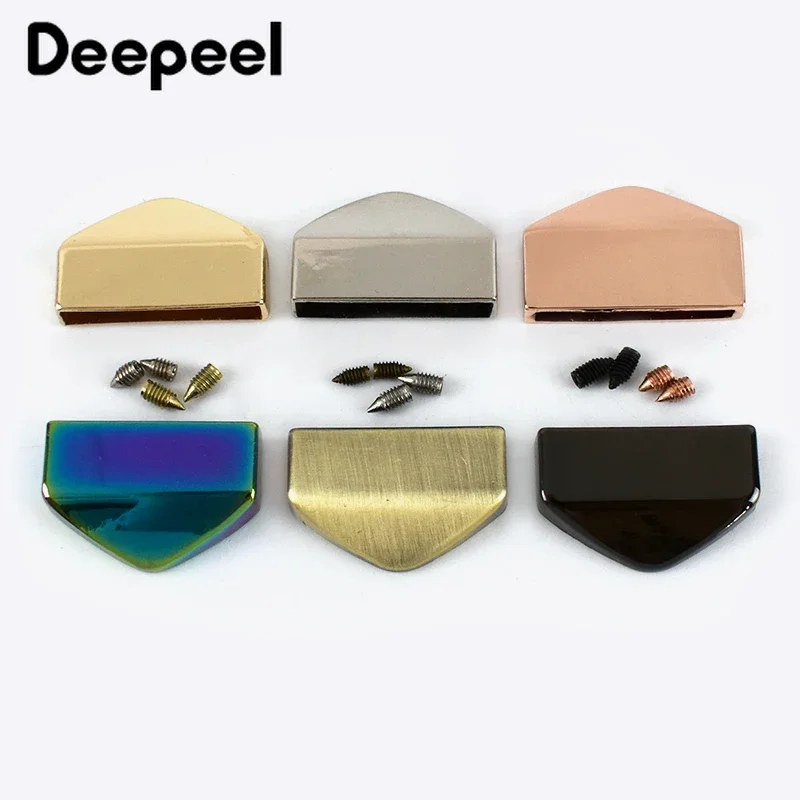 10/20Pcs Deepeel 25mm Metal Zipper Tail Clips Stopper Screws Handbag Straps End Clasp Cord Buckle DIY Hardware Bags Accessories