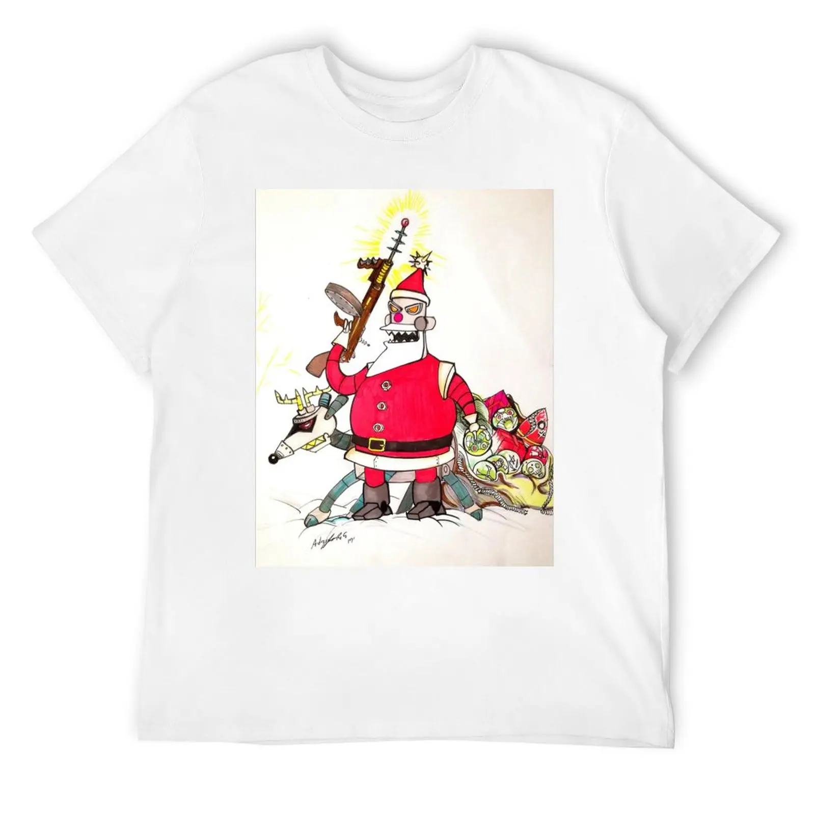 

Robot Santa Claus futurama T-Shirt custom t-shirts vintage anime shirt mens graphic t-shirts hip hop