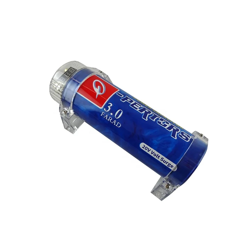 Factory 3.0F Car Audio Digital Display Electrolytic Hybrid Capacitor Car Audio Accessories with 3-digit voltage display