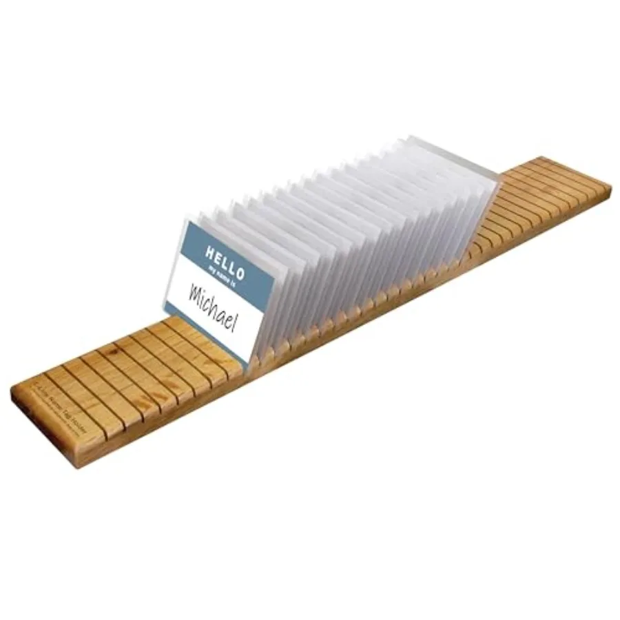 

Деревянный держатель для именных бейджей на 40 карт, 3.5 x 0.75 x 23.63 дюйма, отделка под дуб, 1 шт., 98700