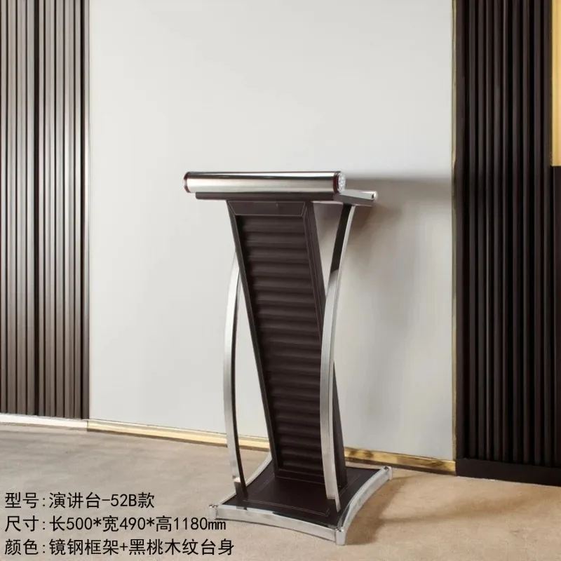 Lecture stand Speech stand Simple and fashionable crescent-shaped reception Reception restaurant Welcome desk