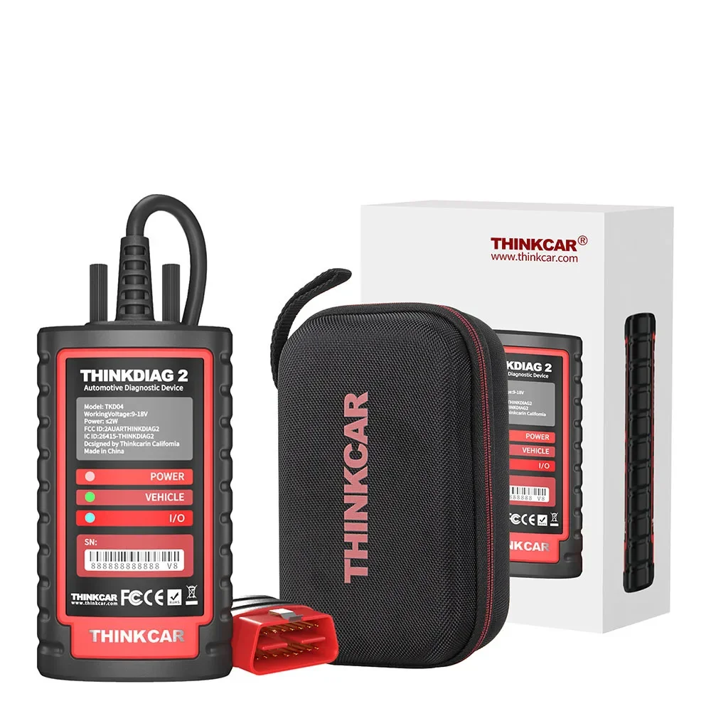 Thinkcar Thinkdiag2 All System Bluetooth Car Diagnostic Tool OBD2  with CAN-FD Protocol Auto Code Reader 15 Resets