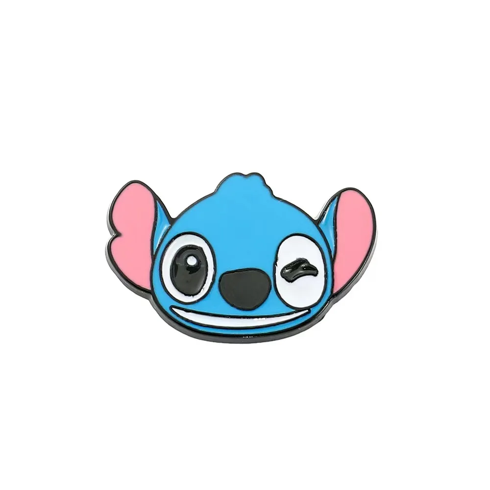 Disney Cartoon Stitch Pins, Conjunto de broches, Família Anime, Esmalte Lapel Pin, Roupas, Decoração Mochila, Acessórios DIY, Presente