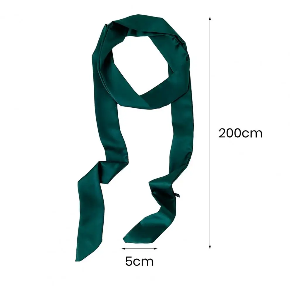

Stylish Lady Hairband Smooth Triangle Edge Satin Hair Band Scarf Lace Up Bag Streamer Hair Accessories