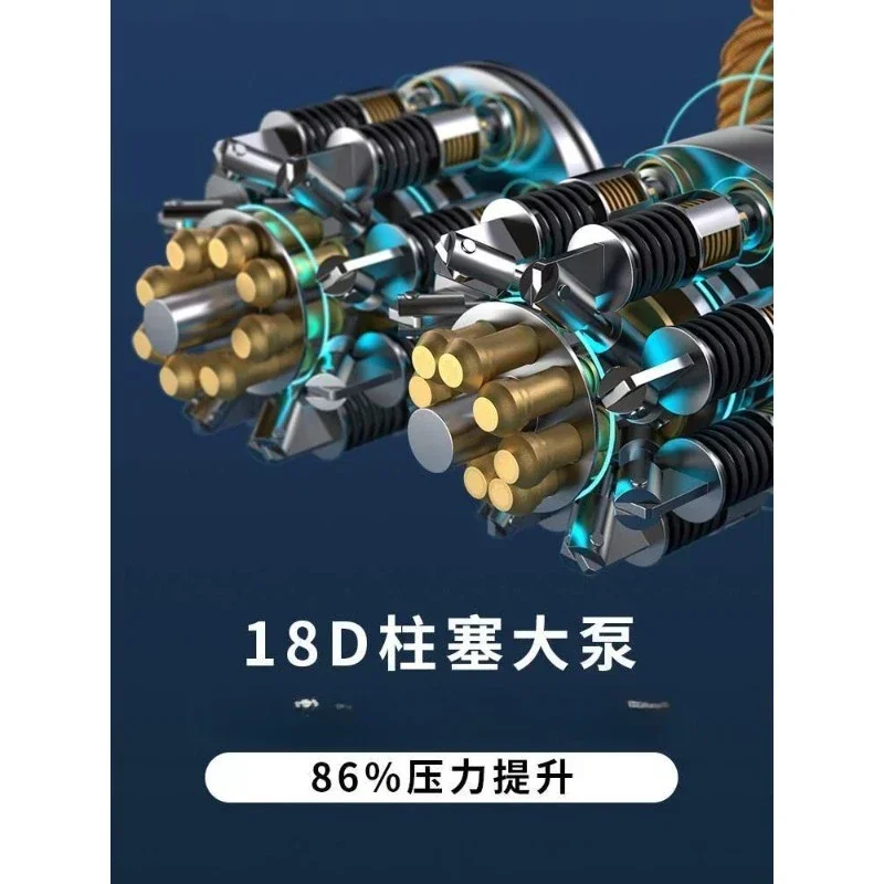 220V Commercial Industrial Water Gun Powerful High Pressure Washer Washing Machine Water Pump High Power Artifact