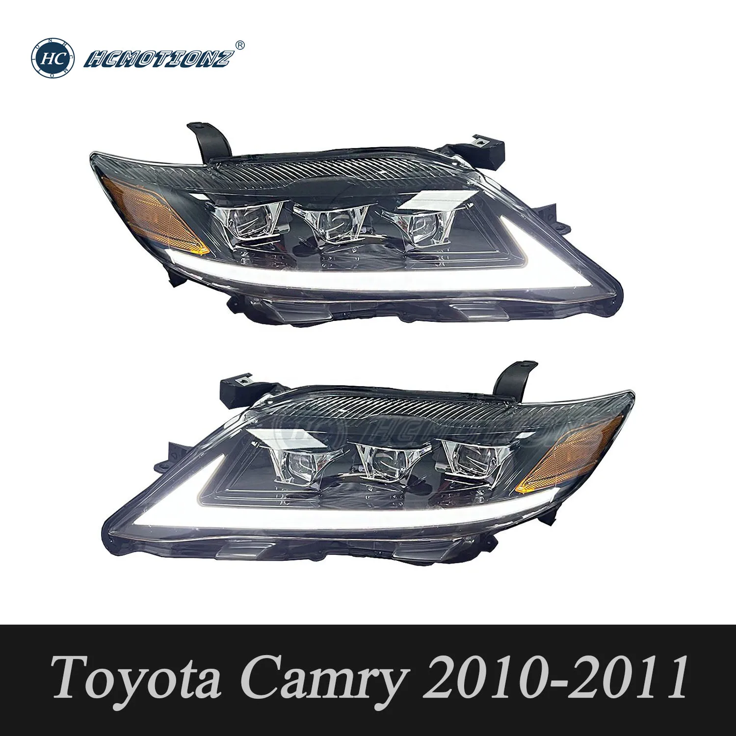 2026 HMCOTIONZ Car Front Lamps Assembly Accessories XV40 2010-2011 Daihatsu Altis DRL Animation LED Head Lights for Toyota Camry