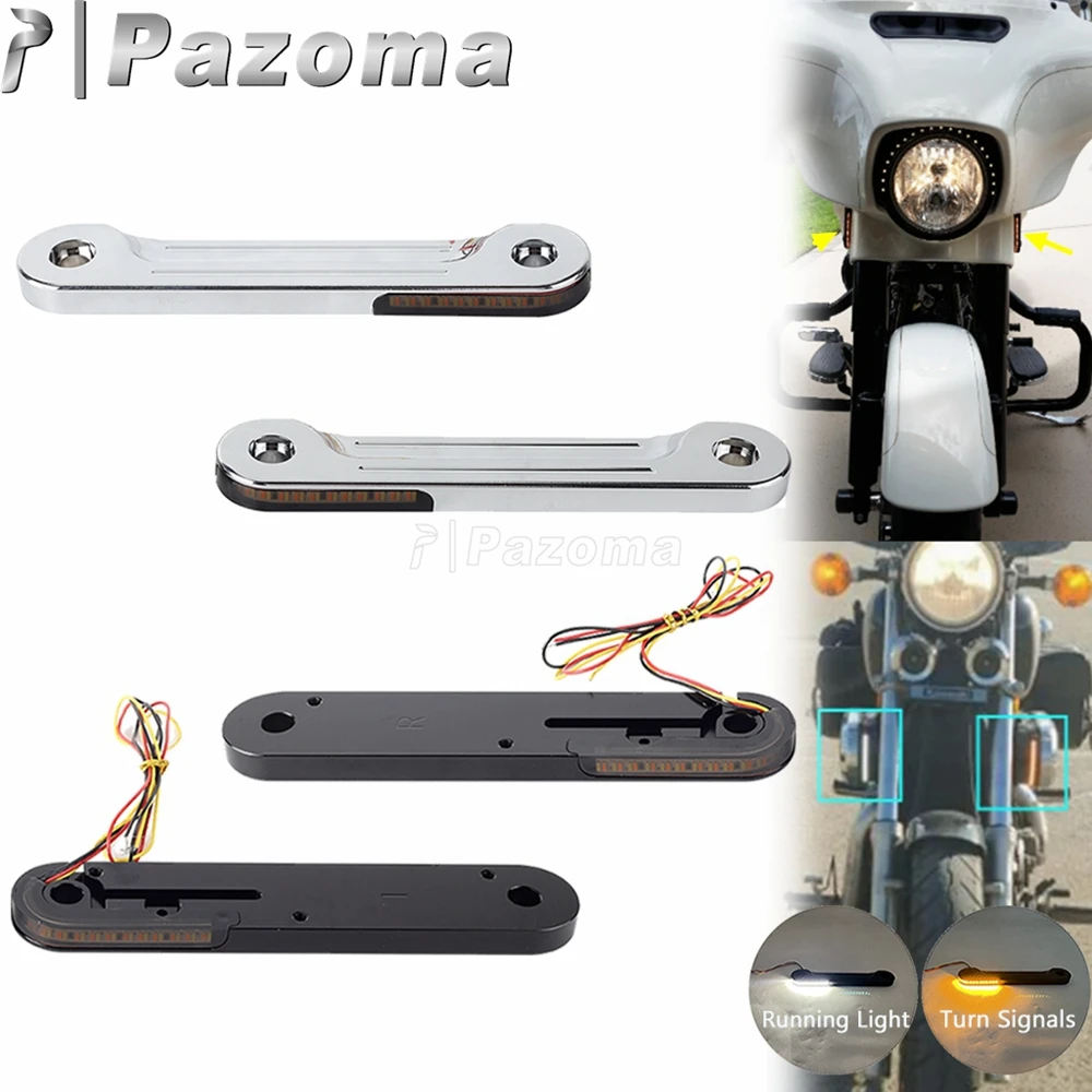 

Вилка для мотоцикла, желтая и белая для Harley Ultra Limited FLHTK FLHTKL Electra Glide Street Glide