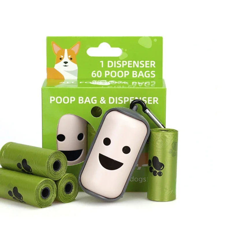 New Pet Supplies Canvas Garbage Bags Poop Bag Dispenser Portable Dog Poop Waste Bag Holder Outdoor Puppy Cat Pick Up Organizer