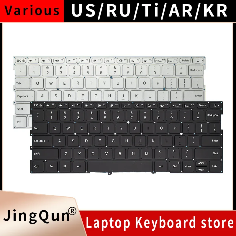 Russian Keyboard for Xiaomi MI Air 13.3 inch 9Z.ND7BW.001 490.09U07.0D01 MK10000005761 Notebook RU Silver Backlit