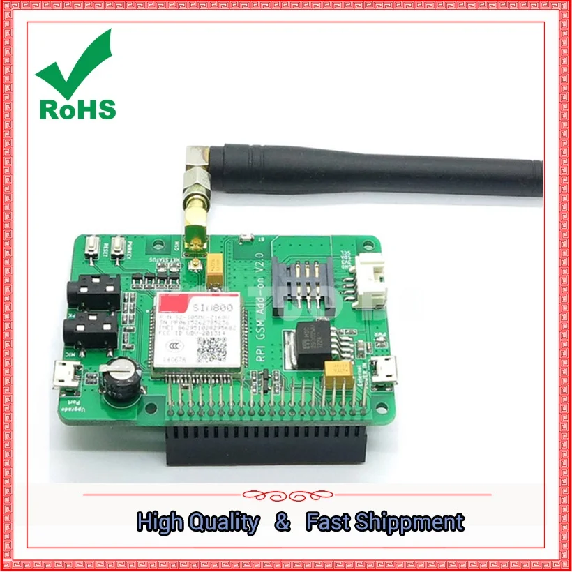 To Send Sim800 Expansion Board With Gsm / Gprs SMS function, Support  Pi 2 Module Board