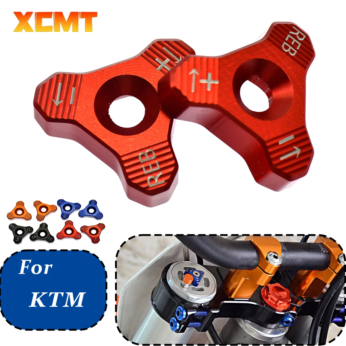 48MM Motorcycle WP Front Fork Knob Adjuster For KTM SX SXF EXC XCW 125 250 350 400 450 Supermoto SMC Enduro Duke 690