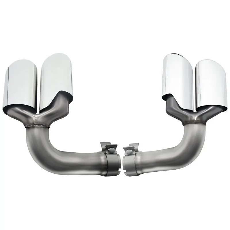 The cayenne out modified exhaust pipe is suitable for more than 18 porsche black tail throat a titanium three-layer movement mod