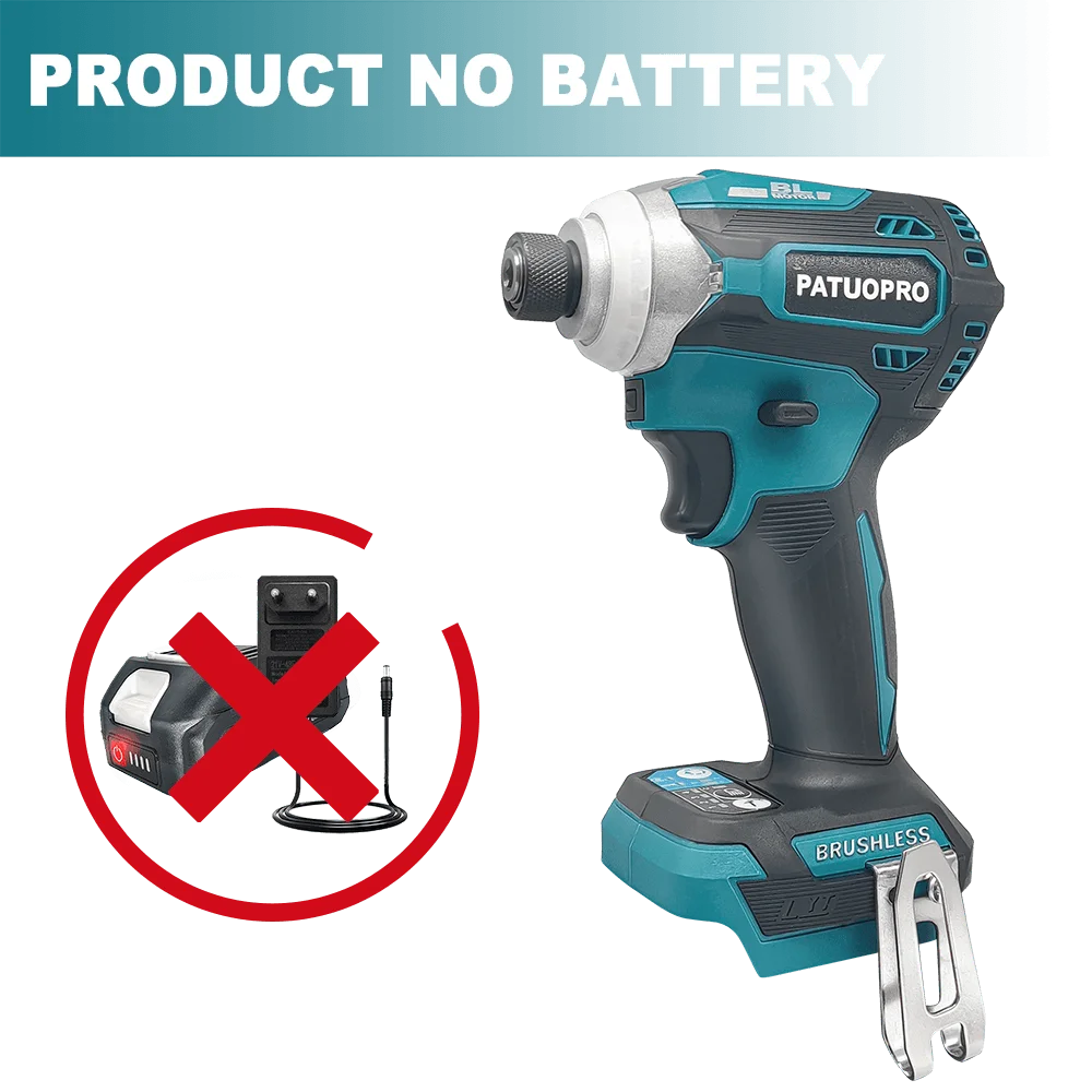 Kit de chave de fenda de impacto sem fio 220N.M, sem escova, 1/4 unidades, chave de fenda hexagonal, ferramenta elétrica para bateria Makita 18v (sem bateria)
