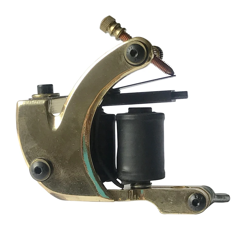 10 Wrap Coils Hand-assembled Tattoo Machine Gun For Liner Shader Cast-iron Tattoo Machines