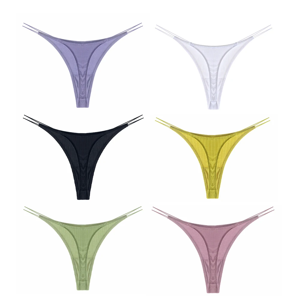Sexy Bikini sottile Strappy cotone T pantaloni mutandine intimo perizoma perizoma Plus Size