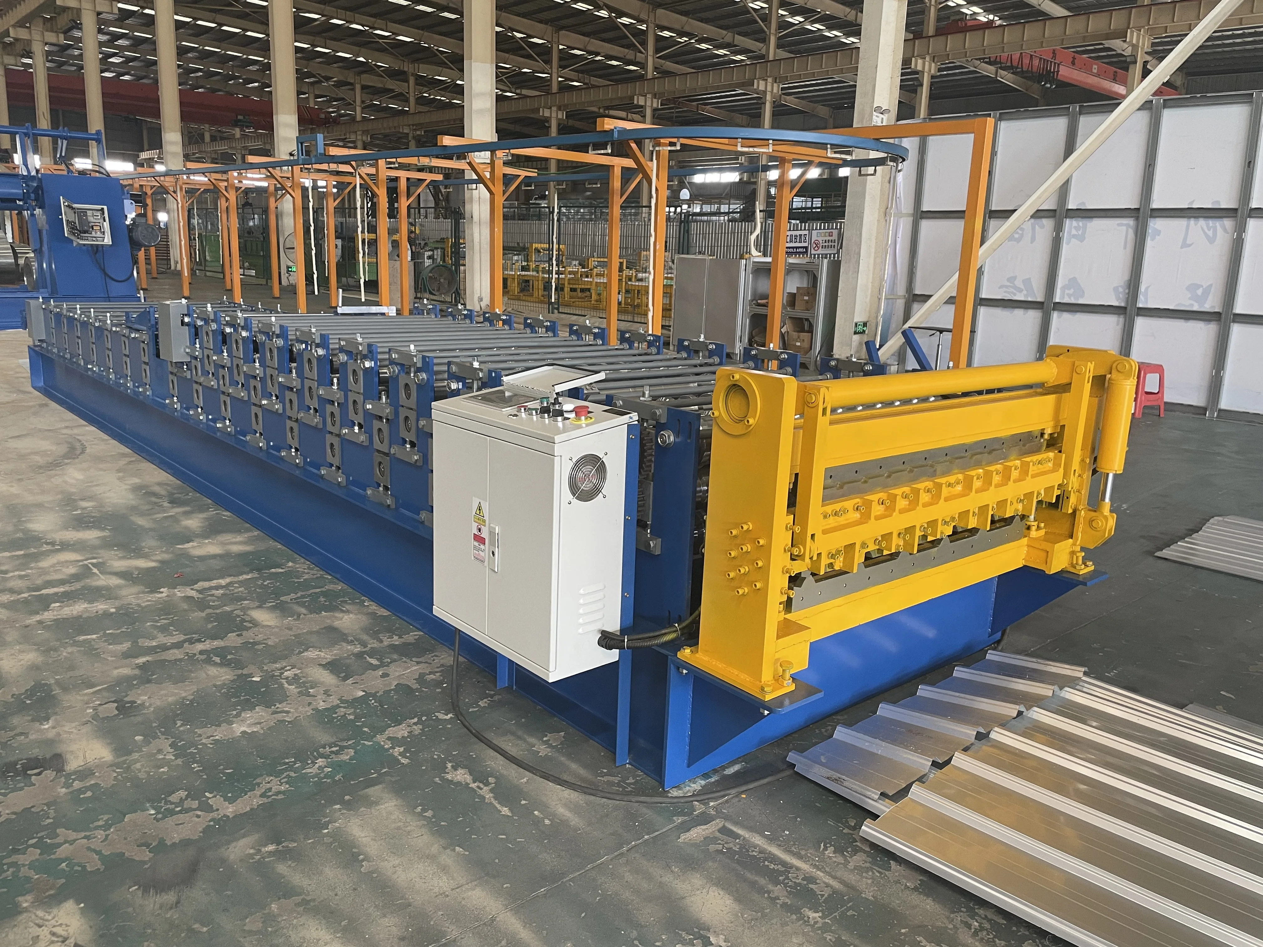 South Africa Double Layer Roofing Panel Sheet Metal Roll Forming Making Machine`High Efficiency Metal Tile Forming Equipment