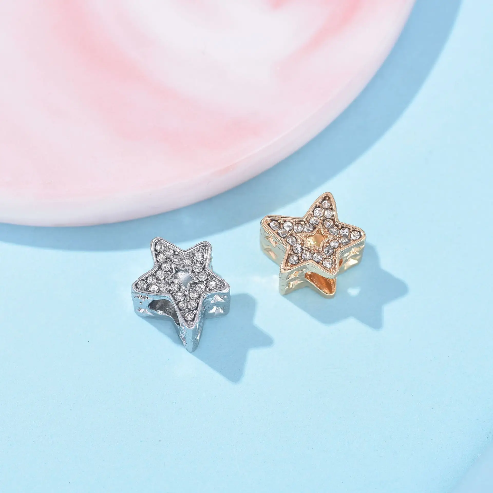 Rosalind color meteor five-pointed star bracelet loose beads creative girlish heart versatile necklace accessory cross-border je