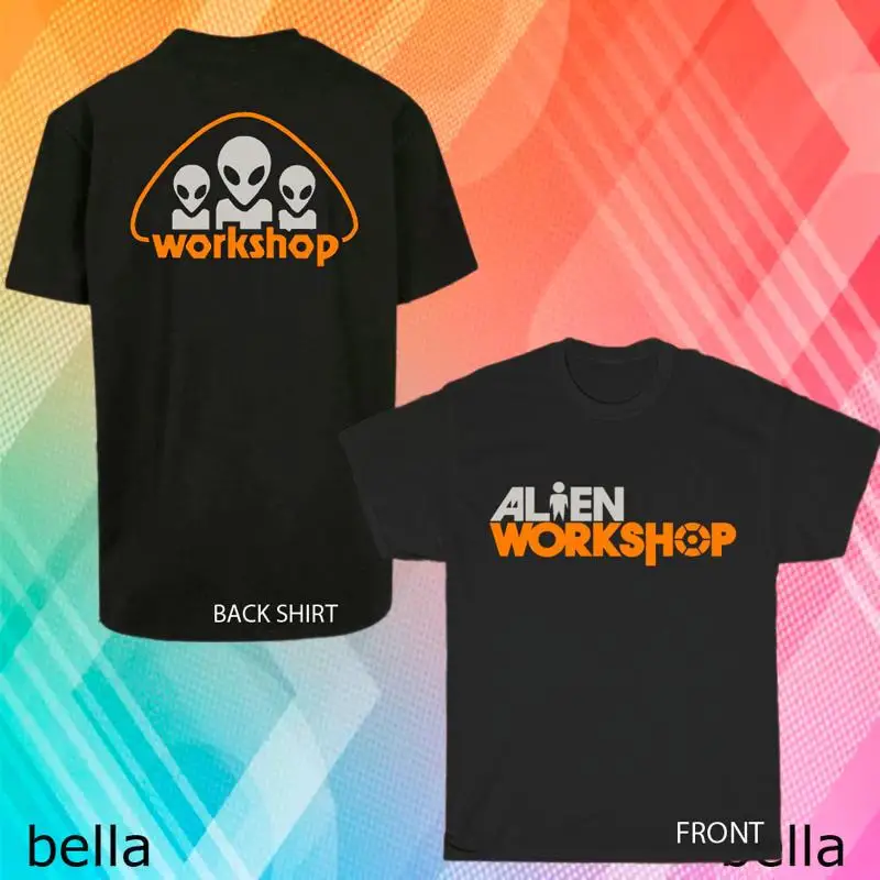 Nova camiseta com logotipo Alien Workshop, tamanho S a 5XL, engraçada