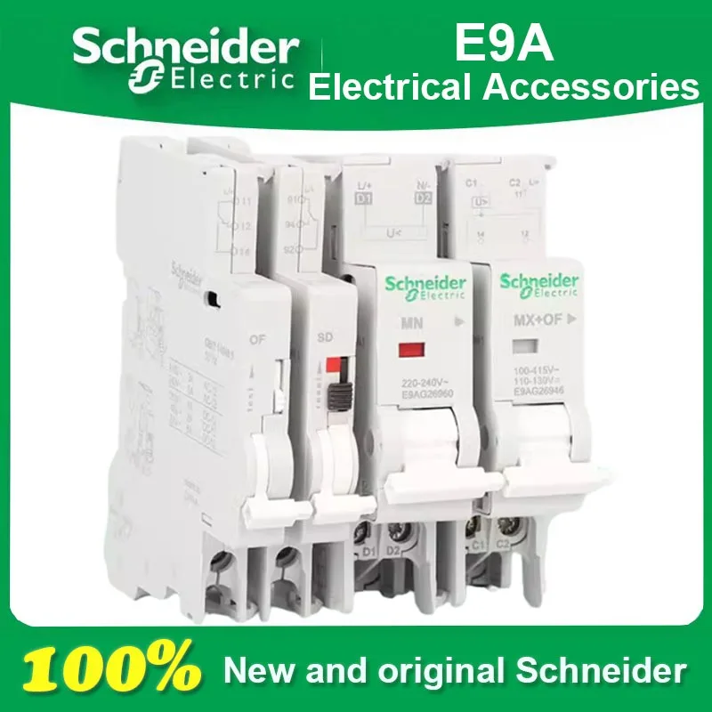 100% New and Original Schneider Electric EA9AN Accessory MN Undervoltage MX + OF Split Excitation Assisted SD Alarm Touchpoint