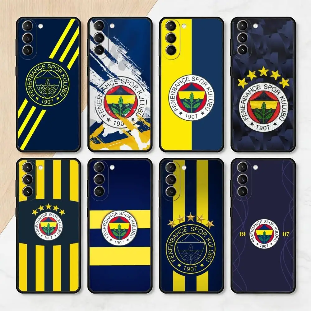 Cool Turkey Fenerbahce-Es Pattern  Phone Case Black Silicone Soft For Samsung S26,S25,S24,S23,S22,S21,S30,Ultra,Plus,Fe,Lite
