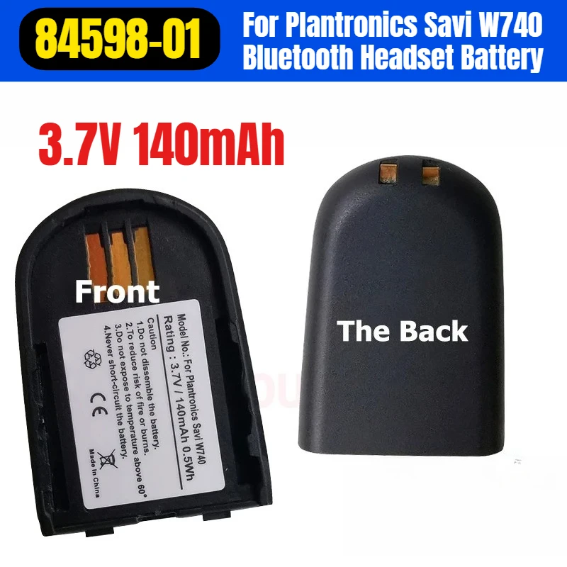 

3,7 В 140 мАч 84598-01 для батареи Bluetooth-гарнитуры Plantronics Savi W740