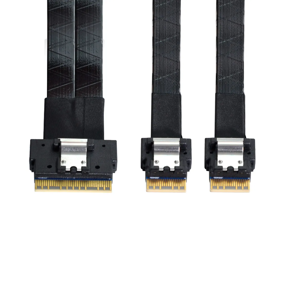 Dual SFF-8654 4i 38Pin to PCI-E Ultraport Slimline SAS Slim 4.0 SFF-8654 8i 74pin Cable 40cm PCI-Express