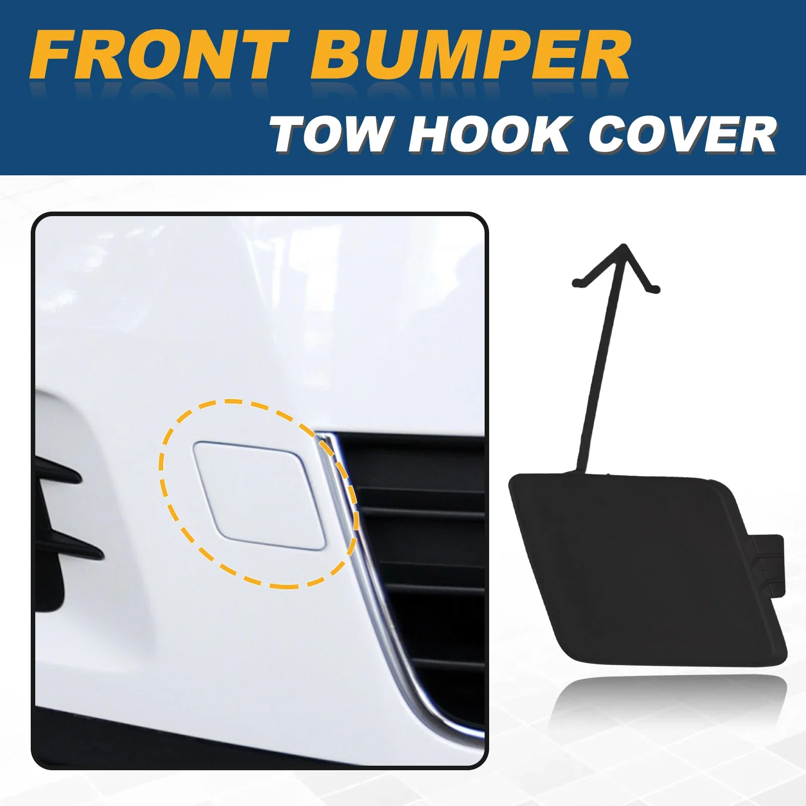 For VW Tiguan 2009 2011 Front Bumper Tow Hook Cap Towing Eye Cover 5N0807241 Car Accessories