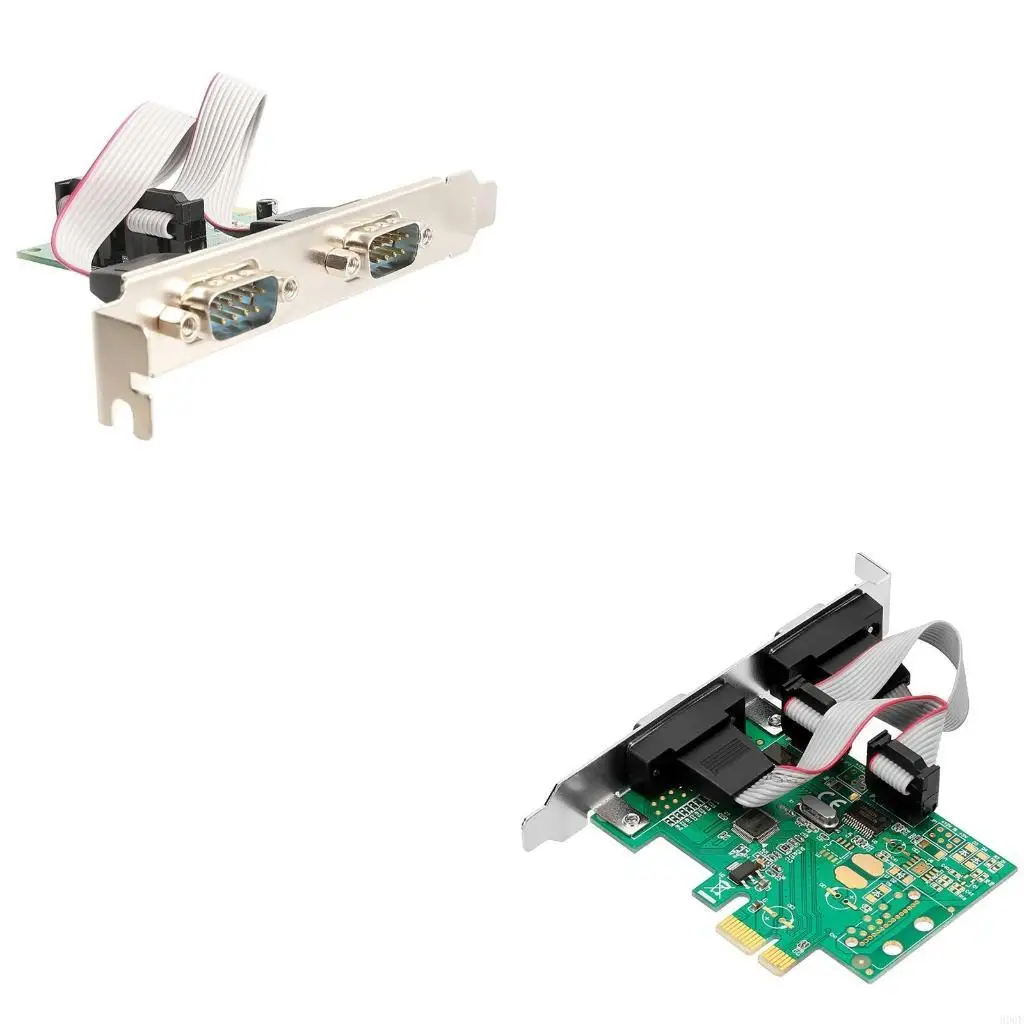 Комбинированная плата последовательного порта PCI-E 900F (2) Плата адаптера последовательного порта RS232 PCI для Express PCIe