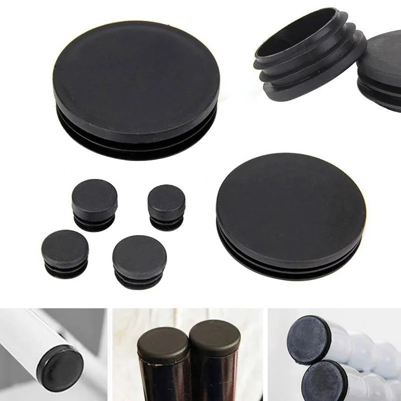 4pcs Round pipe inner plug 25mm tube end cap for table chair leg dust cover protector pads leveling feet furniture accessories