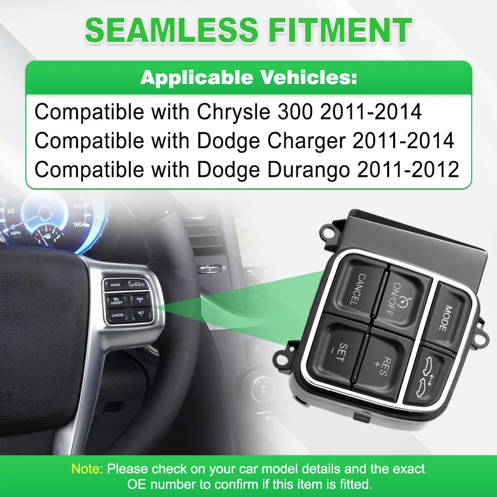 

For Chrysle 300 Dodge Charger 2011 2012 2013 2014 Right Steering Wheel Cruise Control Switch 56046254AE