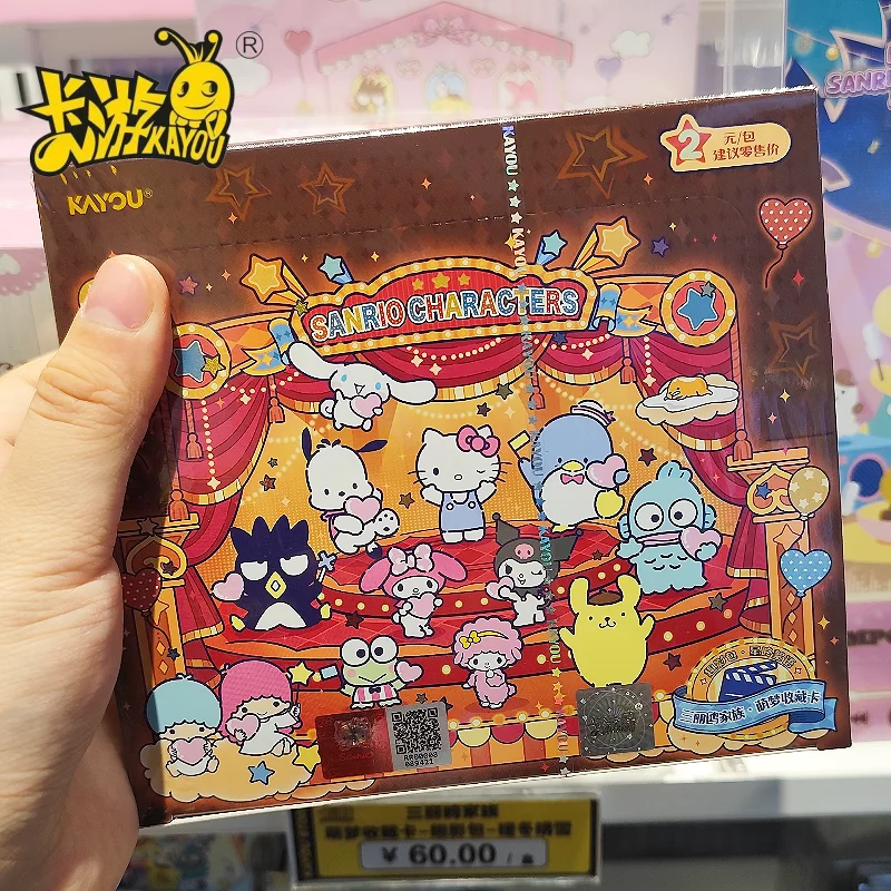 

Оригинальные коллекционные карточки KAYOU Sanrio Vol.3 серии Honey Dream Starry Whispers Fun Movie Pack, аниме-карточки Sanrio Family, игрушка-подарок