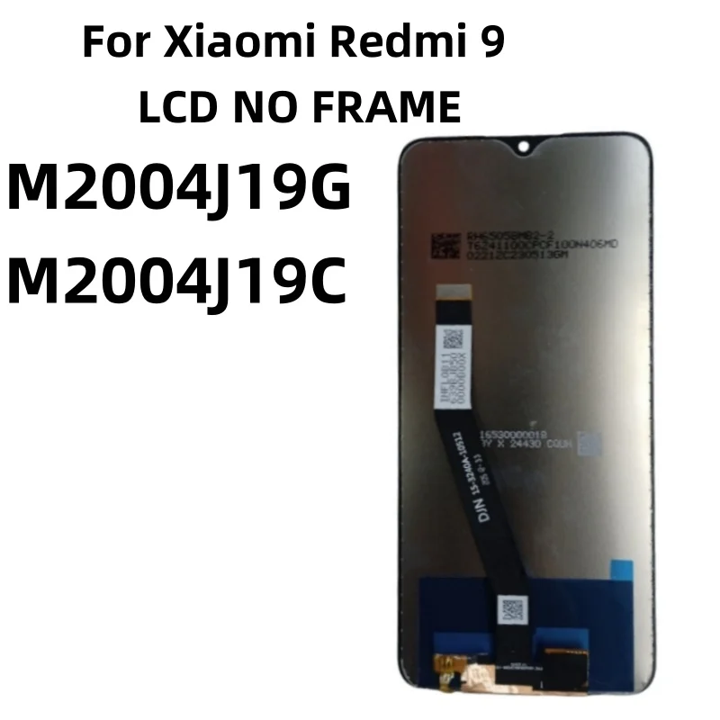 Schermo LCD Per Xiaomi Redmi 9 M2004J19G/C, TFT 6.53" Con Cornice E Kit Attrezzi