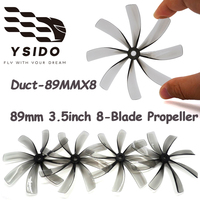 ​2/4Pairs 89MMX8 89mm 3.5inch Propeller 8-Blade Prop 5mm Shaft CineWhoop ProTek35 For RC FPV Racing Drone Quadcopter Duct DIY