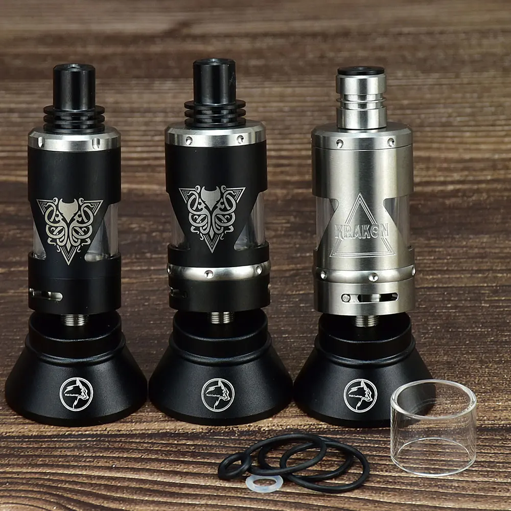 Wolfcoolvape VAPE Vicious Kraken V2.5 rta SubTank Zerstäubertank 2,5 ml Wiederaufbaubarer Vape Zerstäuber 304ss 24 mm/22 mm Zerstäuber Vape R